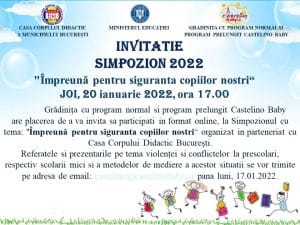 INVITATIE SIMPOZION GRADINITA SECTOR 2