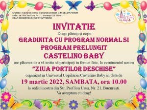 Ziua portilor deschise invitatie 2